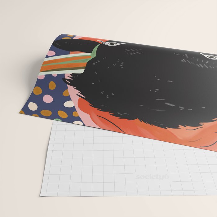 Vivid Bison Wrapping Paper Gallery Image 2
