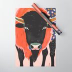 Vivid Bison Wrapping Paper Gallery Image 1