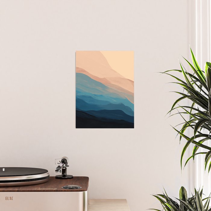 Blue Waves In Desert Peaks Poster Gallery Image 2