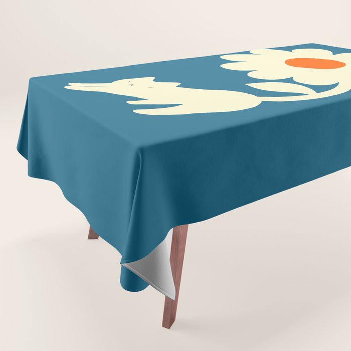 Cat and Plant 67 Tablecloth Gallery Image 1
