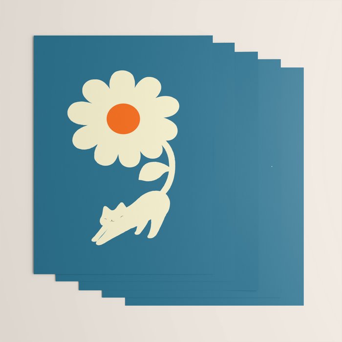 Cat and Plant 67 Wrapping Paper Gallery Image 3