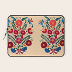 Mexican Bird Motif Cream  Laptop Sleeve Gallery Image 1