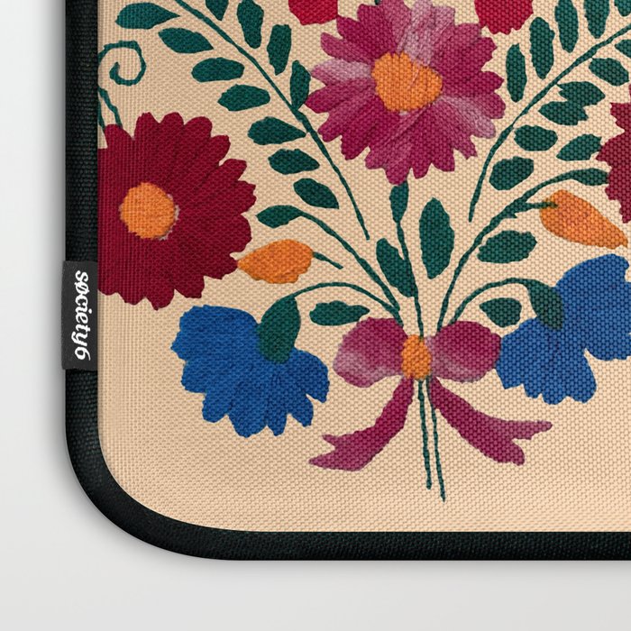 Mexican Bird Motif Cream  Laptop Sleeve Gallery Image 3
