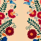 Mexican Bird Motif Cream  Coffee Mug Gallery Image 2