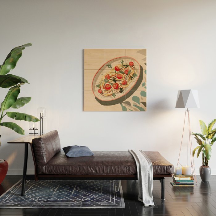 Summer Spaghetti Wood Wall Art Gallery Image 2