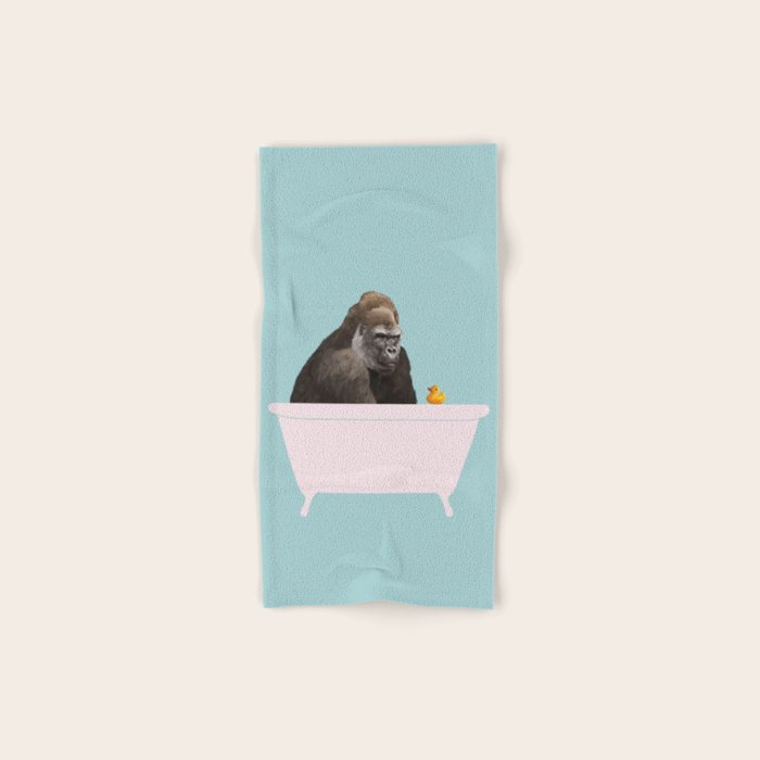 Gorilla in Bathtub Bath Towel Gallery Image 1