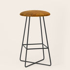 Vintage Gold Rust, Minimal Art Stool Gallery Image 1