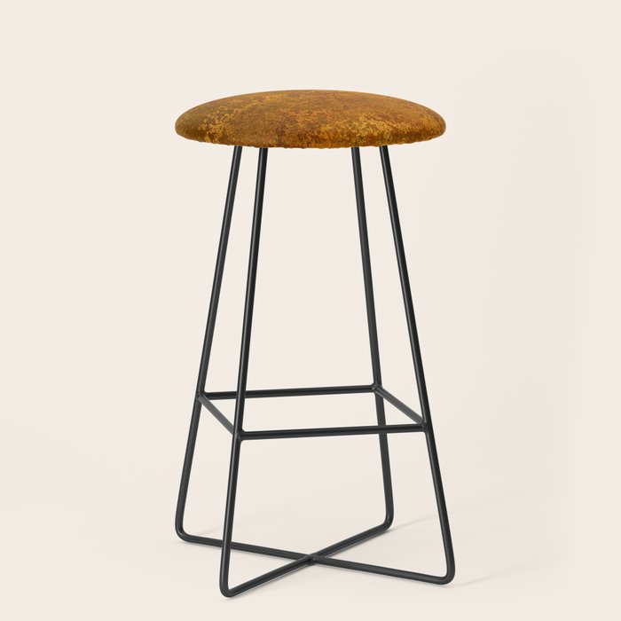 Vintage Gold Rust, Minimal Art Stool Gallery Image 1