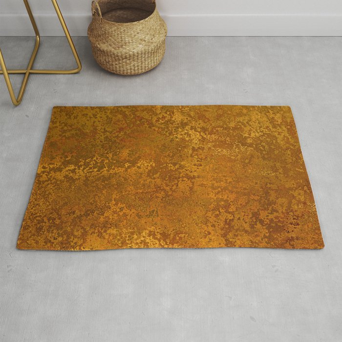 Vintage Gold Rust, Minimal Art Rug Gallery Image 1