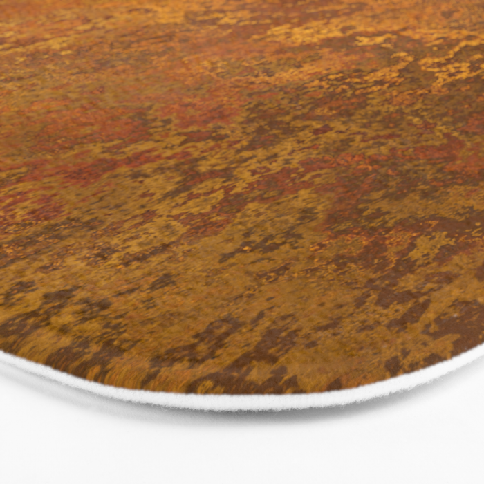 Vintage Gold Rust, Minimal Art Bath Mat Gallery Image 3