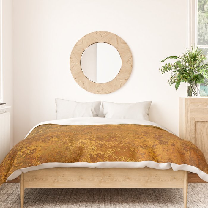 Vintage Gold Rust, Minimal Art Duvet Cover Gallery Image 3