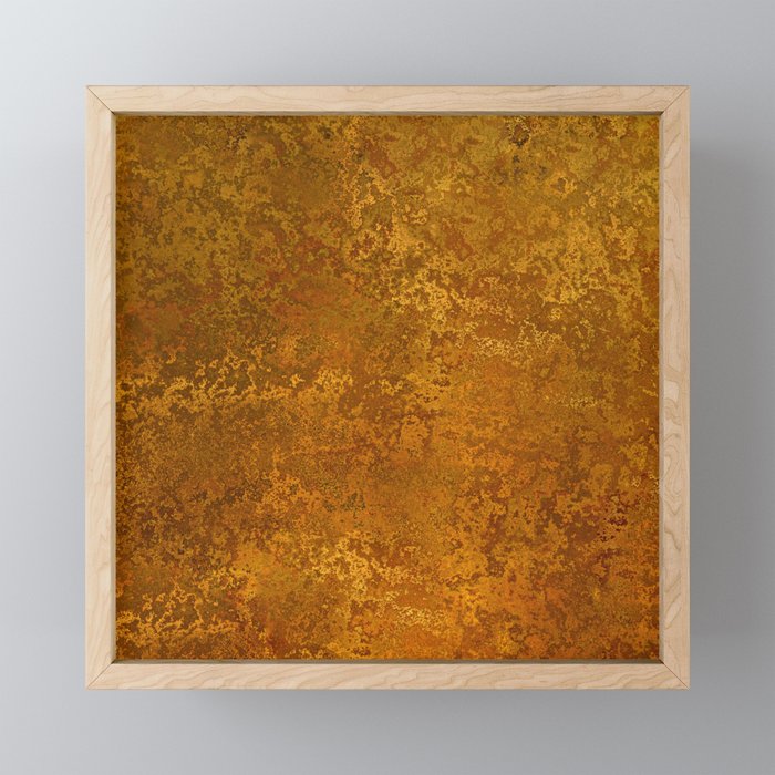 Vintage Gold Rust, Minimal Art Mini Art Print Gallery Image 1