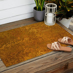 Vintage Gold Rust, Minimal Art Outdoor Rug Gallery Image 2