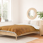 Vintage Gold Rust, Minimal Art Duvet Cover Gallery Image 2
