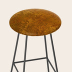 Vintage Gold Rust, Minimal Art Stool Gallery Image 2