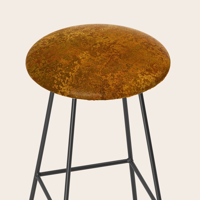 Vintage Gold Rust, Minimal Art Stool Gallery Image 2