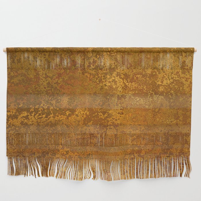 Vintage Gold Rust, Minimal Art Wall Hanging Gallery Image 1