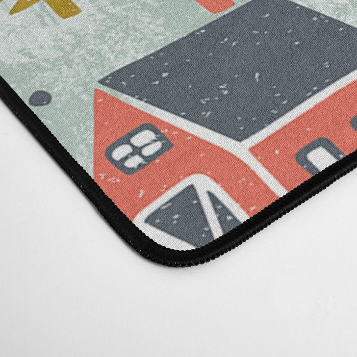 Home For The Holidays Blush Mint Christmas Desk Mat Gallery Image 4