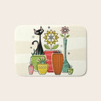 Plants, Pots, and a Pussycat ©studioxtine Bath Mat Gallery Image 1