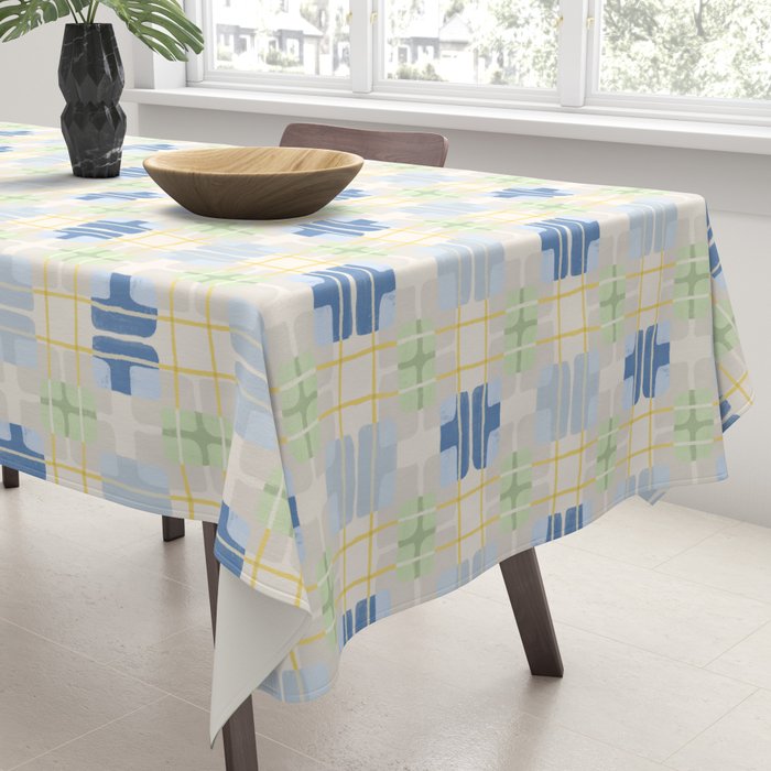 Geo handmade squares Tablecloth Gallery Image 3