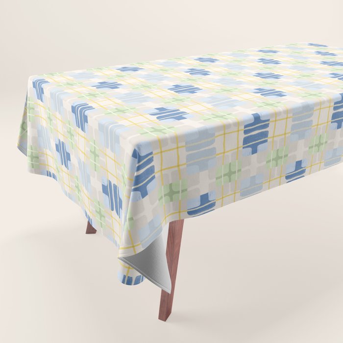 Geo handmade squares Tablecloth Gallery Image 1