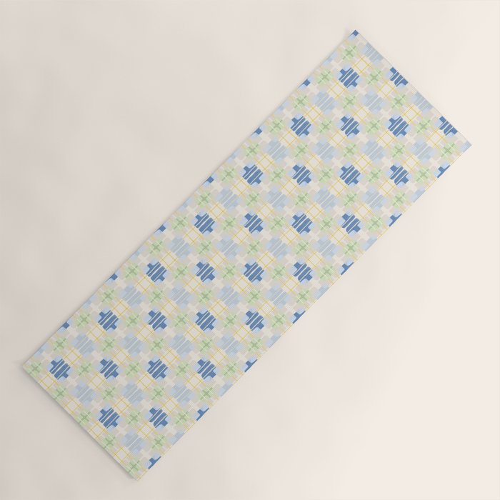 Geo handmade squares Yoga Mat Gallery Image 1