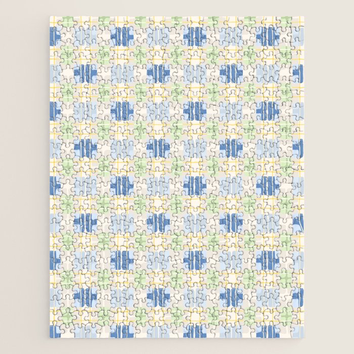 Geo handmade squares Jigsaw Puzzle Gallery Image 1