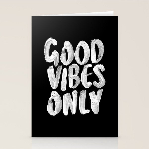 Good Vibes Only Stationery Card Gallery Image 2