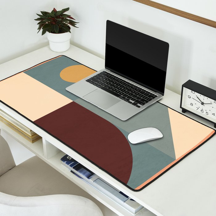 Abstract Geometric Shapes 47 Desk Mat Gallery Image 2
