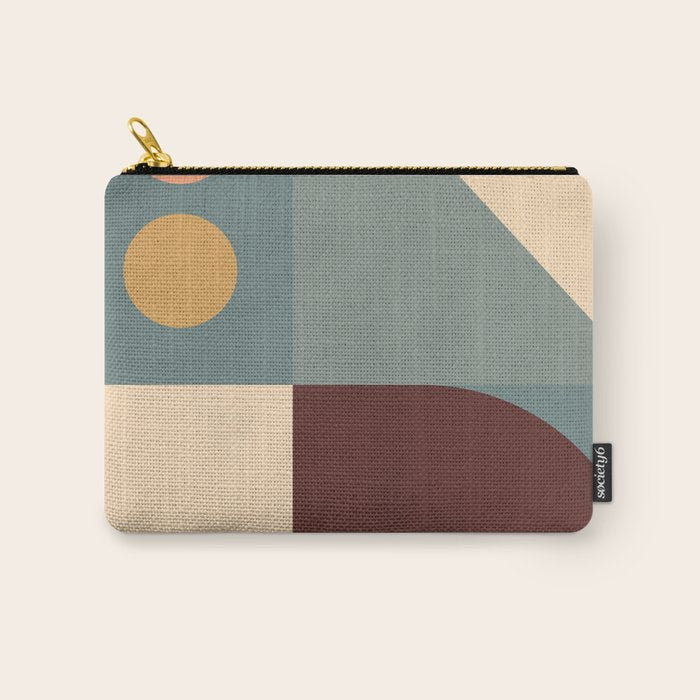 Abstract Geometric Shapes 47 Carry All Pouch Gallery Image 1
