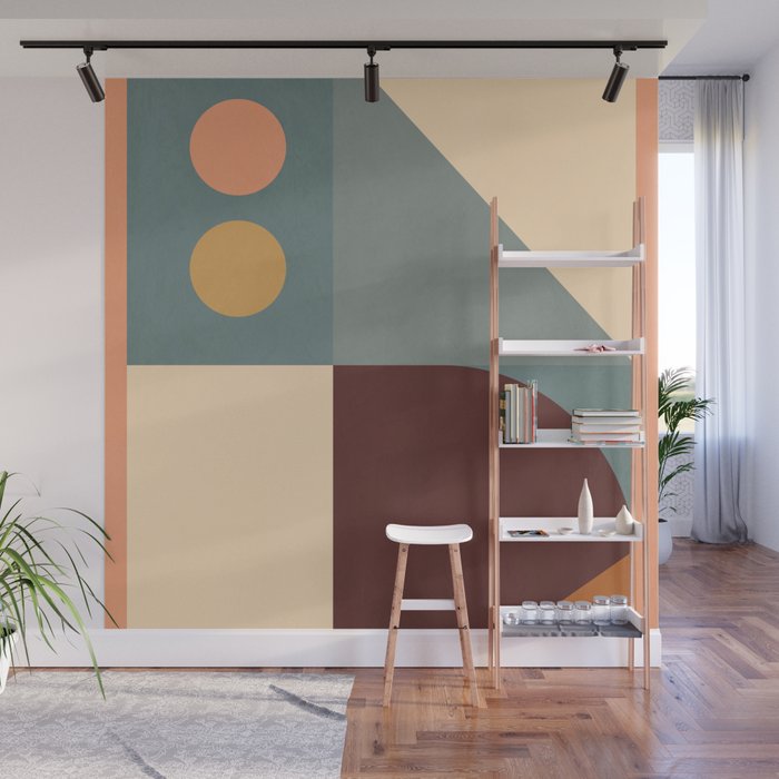 Abstract Geometric Shapes 47 Wall Mural Gallery Image 1