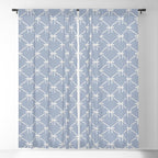 Bows & Ribbons Pattern XLIV Light Pastel Blue Window Curtain Gallery Image 5