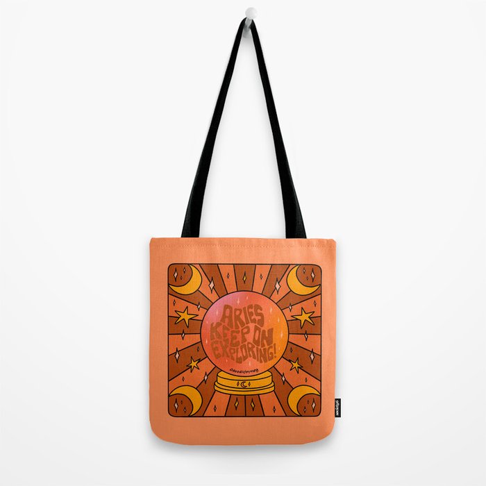 Aries Crystal Ball Tote Bag Gallery Image 2