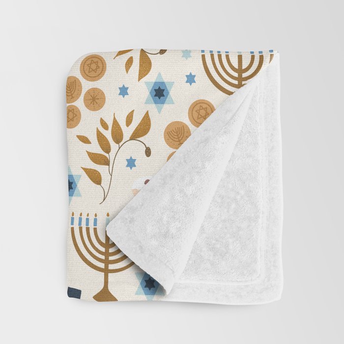 All Things Hanukkah Throw Blanket Gallery Image 3