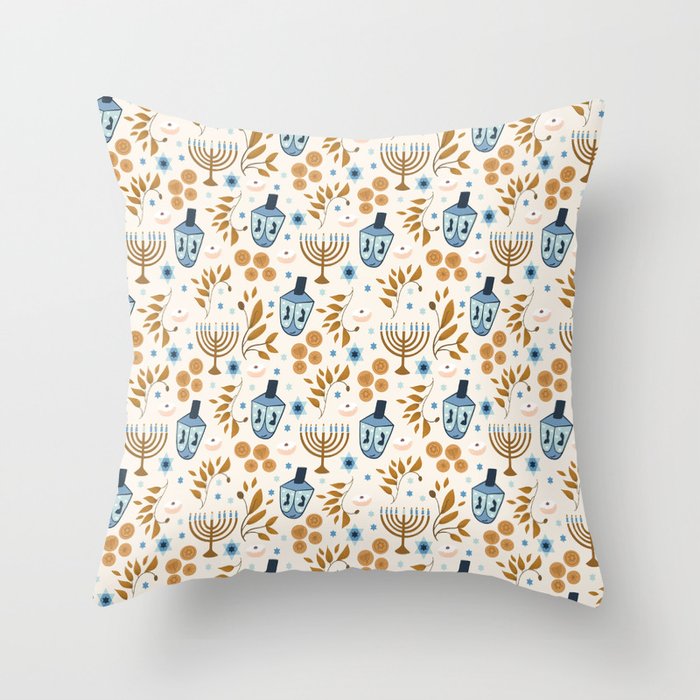 All Things Hanukkah Throw Pillow Gallery Image 6