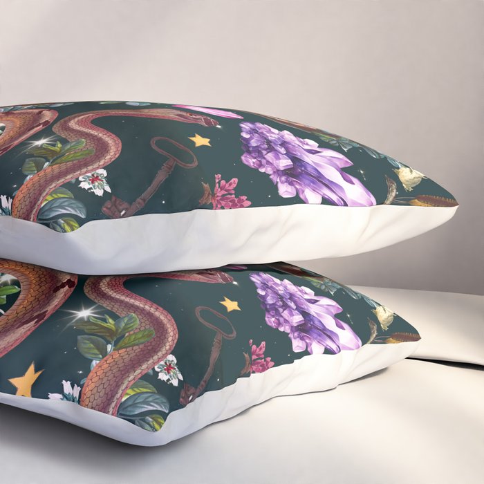 Mysterious Mushroom Forest III - Night Pillow Sham Gallery Image 3