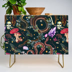 Mysterious Mushroom Forest III - Night Credenza Gallery Image 1