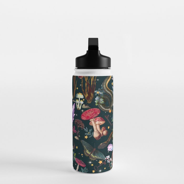 Mysterious Mushroom Forest III - Night Water Bottle Gallery Image 3