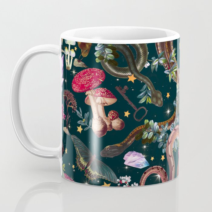 Mysterious Mushroom Forest III - Night Coffee Mug Gallery Image 3