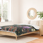 Mysterious Mushroom Forest III - Night Duvet Cover Gallery Image 2