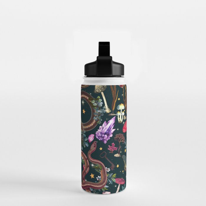 Mysterious Mushroom Forest III - Night Water Bottle Gallery Image 2