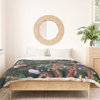 Mysterious Mushroom Forest III - Night Duvet Cover Gallery Image 3