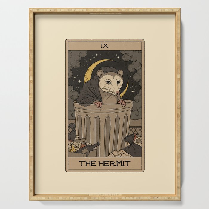 The Hermit - Possum Tarot Serving Tray Gallery Image 1