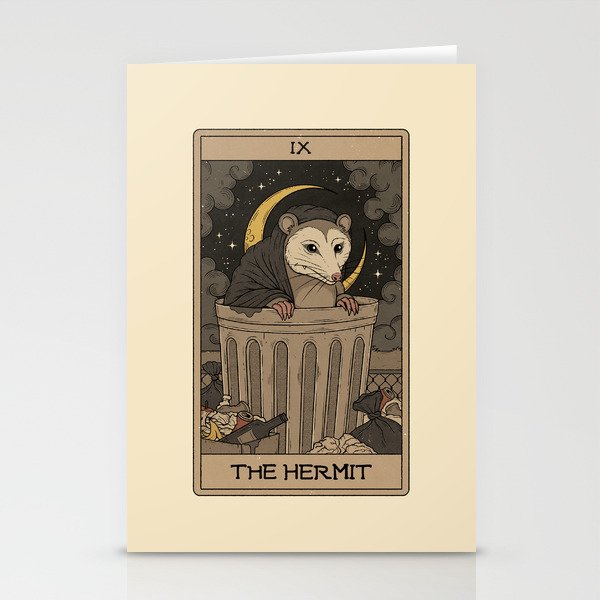 The Hermit - Possum Tarot Stationery Card Gallery Image 1