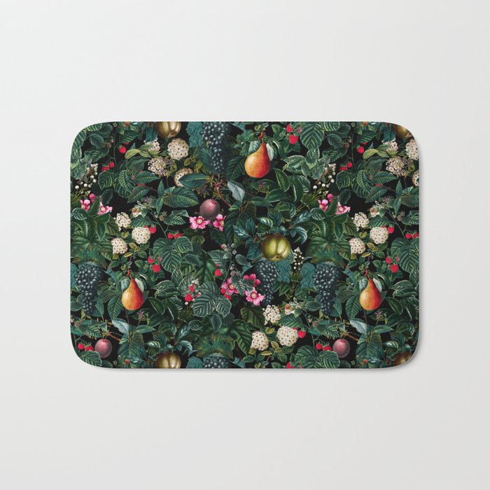 Delicious Floral Pattern Bath Mat Gallery Image 1