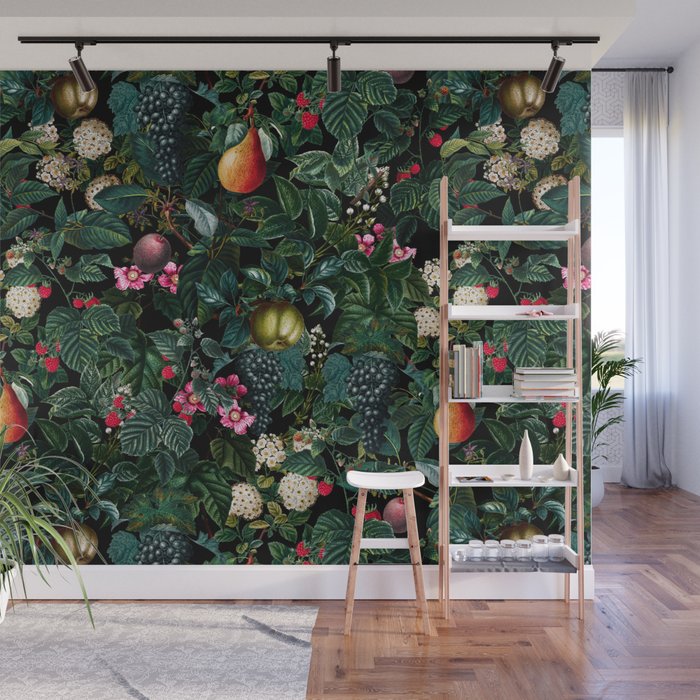 Delicious Floral Pattern Wall Mural Gallery Image 1