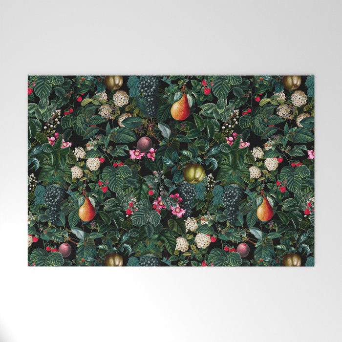 Delicious Floral Pattern Welcome Mat Gallery Image 1