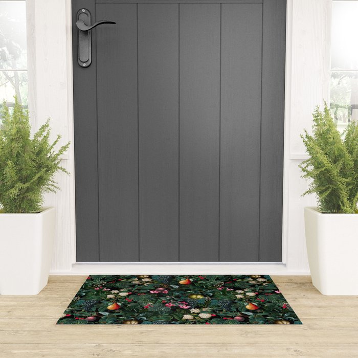 Delicious Floral Pattern Welcome Mat Gallery Image 3
