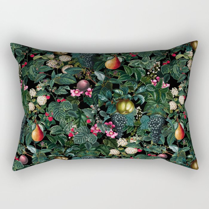 Delicious Floral Pattern Rectangular Pillow Gallery Image 1