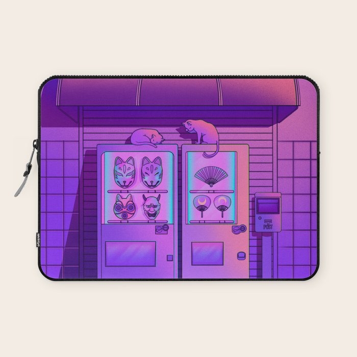 Neon Vending Machines Laptop Sleeve Gallery Image 1